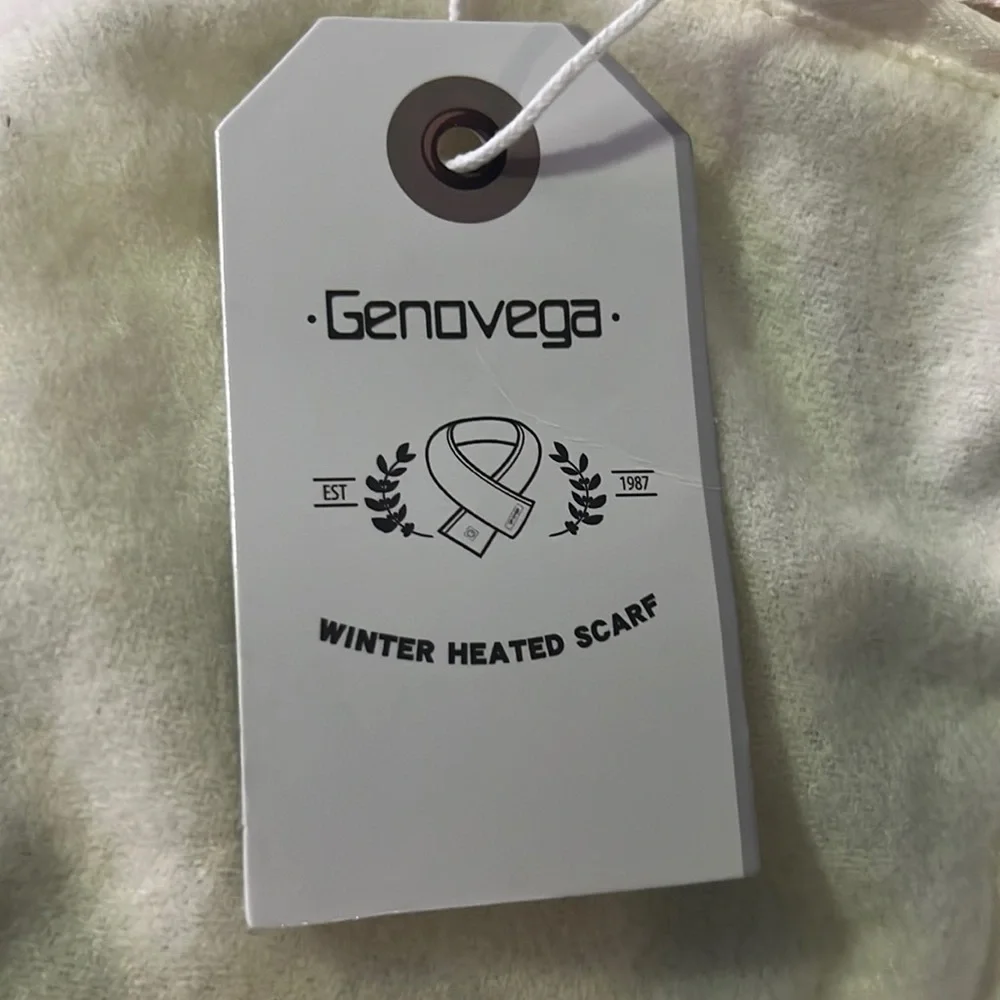 genovegawinter heated scarf beige color - Picture 3 of 5